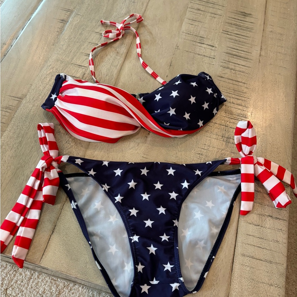 Patriotic swim bikini